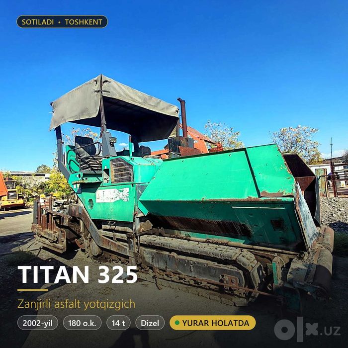 Асфальтоукладчик / Asfalt yotqizgich Titan 325, на ходу