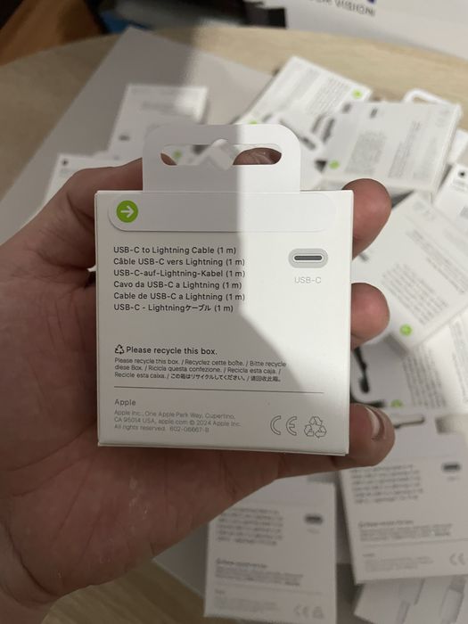 Cablu incarcator iPhone Lightning USB-C 1M