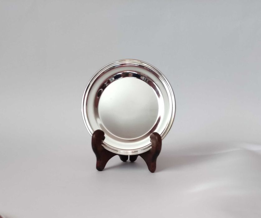 Нов посребрен комплект поставки за чаши и бутилка 6+1