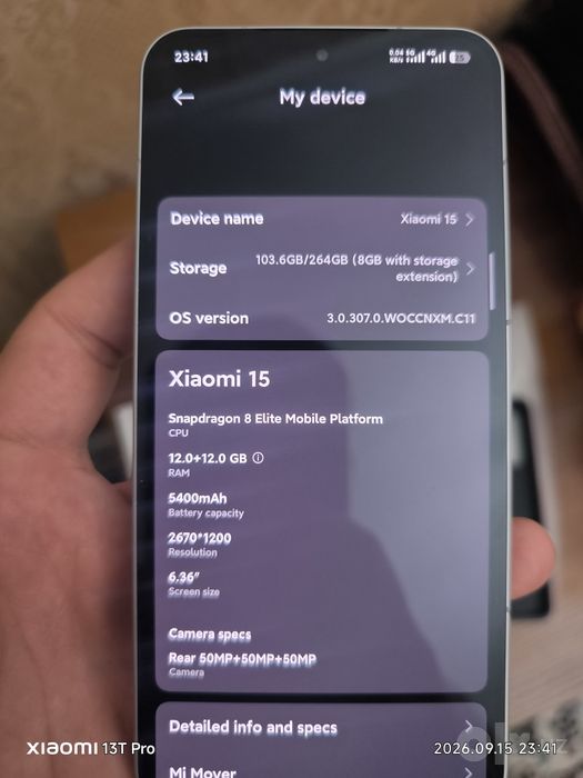 Xiaomi 15 12/256 china versiya ideal