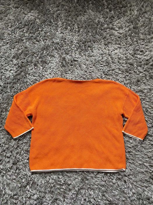 pulover comma portocaliu din 100% bumbac