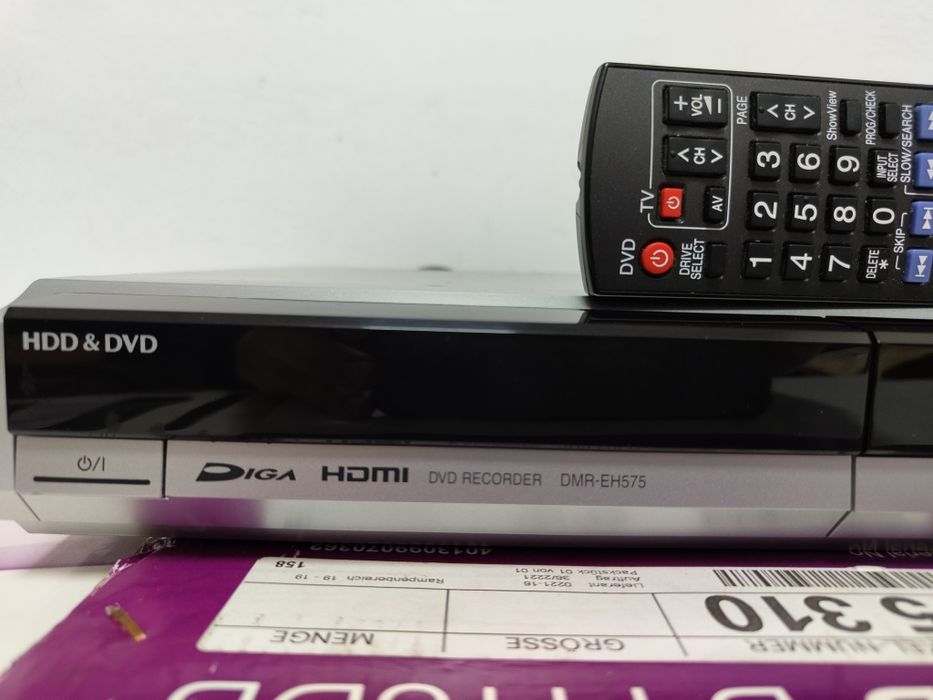 DVD Recorder Panasonic DMR EH 575 EGS HDMI Hdd 160 gb