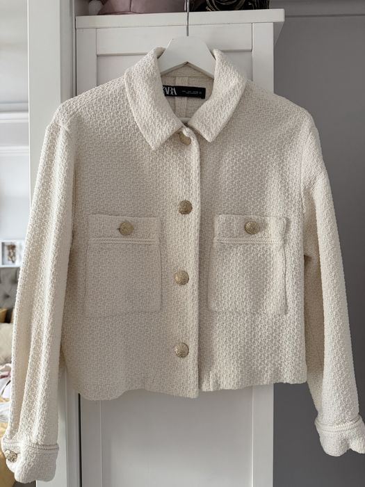 Сако ZARA - екрю, размер L