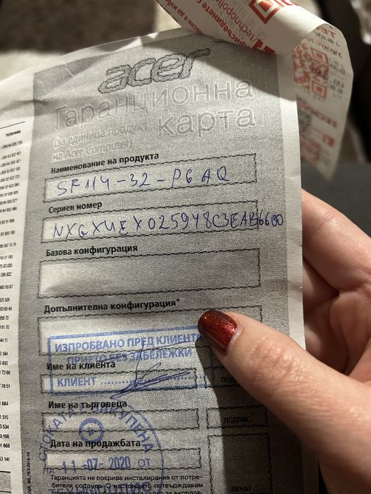 Лаптоп ACER SF114 - 32-P