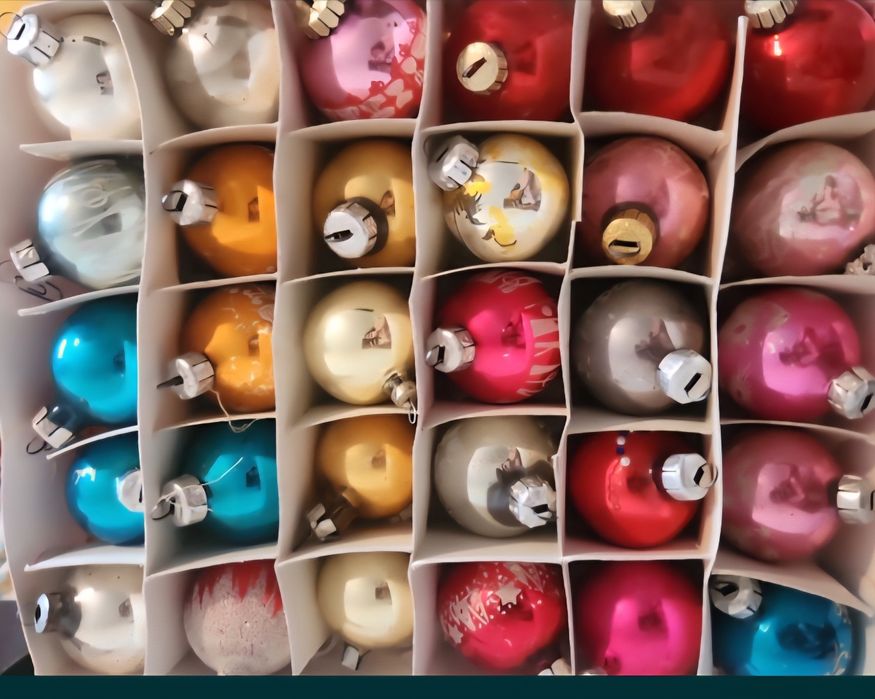 Ёлочные игрушки  стеклянные