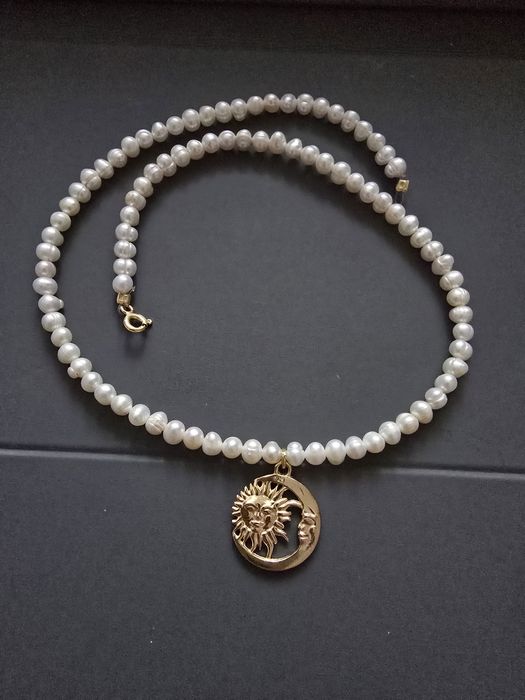 Perle de cultura cu argint placat cu aur