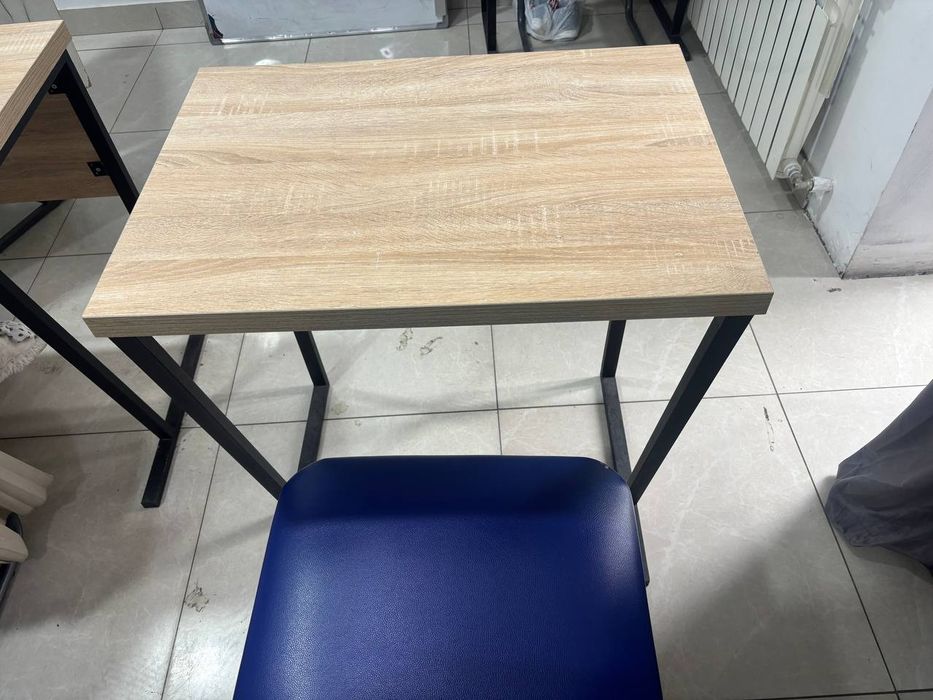 1 kishilik loft parta va stul, лофт, парта, стул+парта,