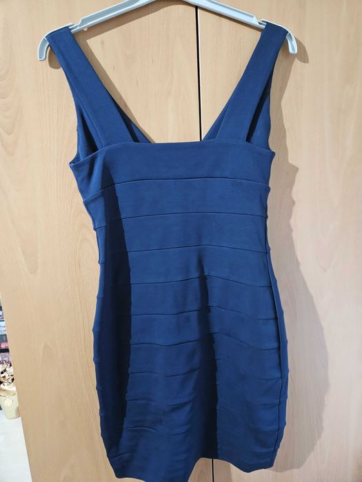 Тъмно синя дамска рокля