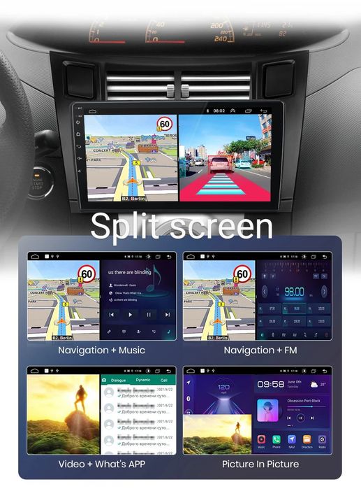 Navigatie Android dedicata Toyota Yaris (2005-2012)
