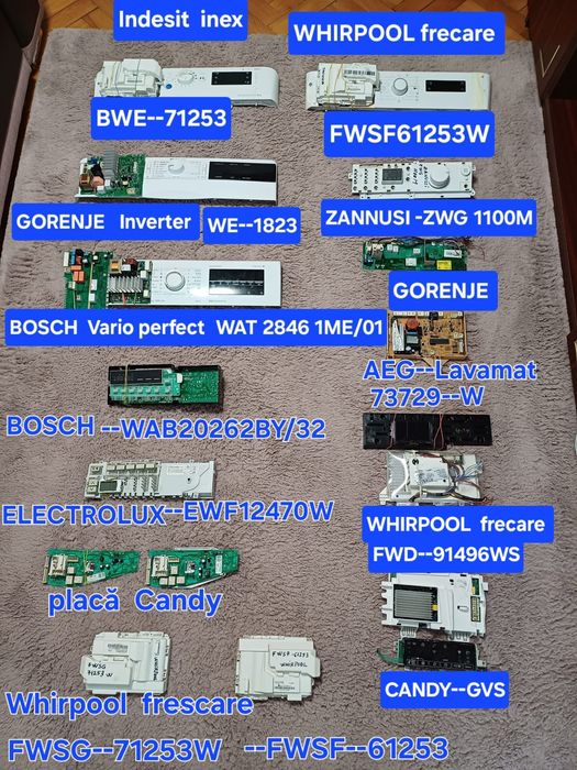 Placă bord calculator pentru mașini de spălat rufe