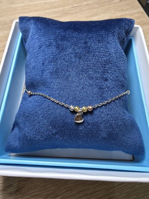 Серебряный браслет нежный