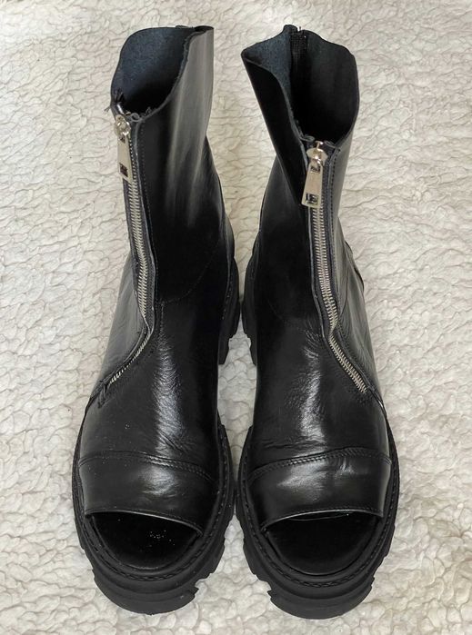 Sandale romane negre dama piele gladiator fermoar cizme vara femei