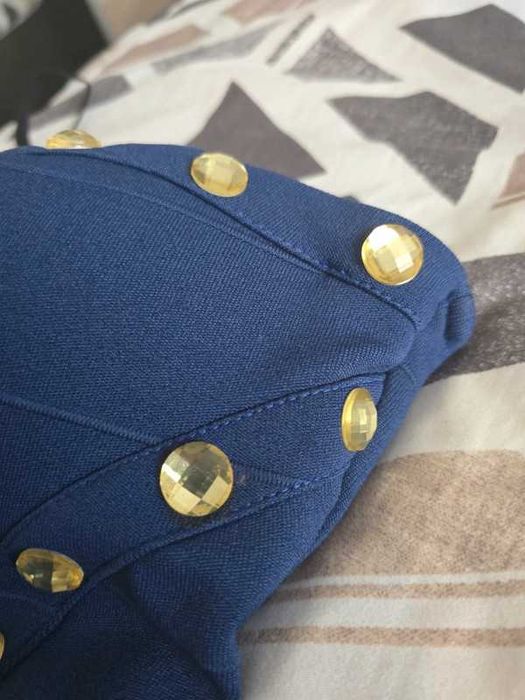 Rochie Mexton foarte elastica cu strasuri mari cu pushup