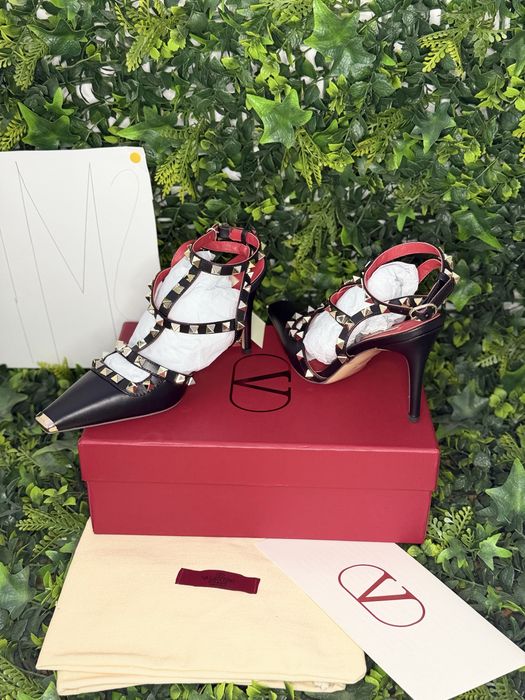 Pantofi/Tocuri Valentino Garavani Rockstud kidskin pumps 100mm