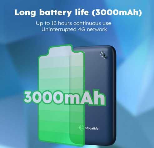 Мобилен WiFi рутер GlocalMe UPP 4G, не е необходима SIM карта