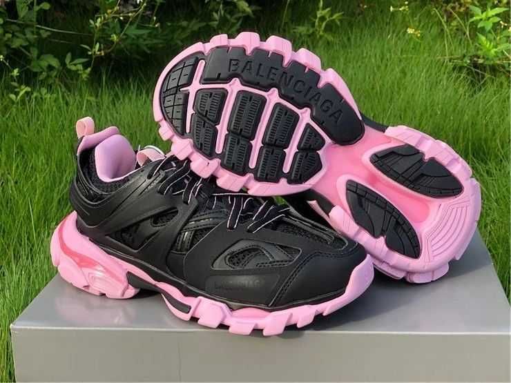 Balenciaga Track Sneaker "Black/Pink"