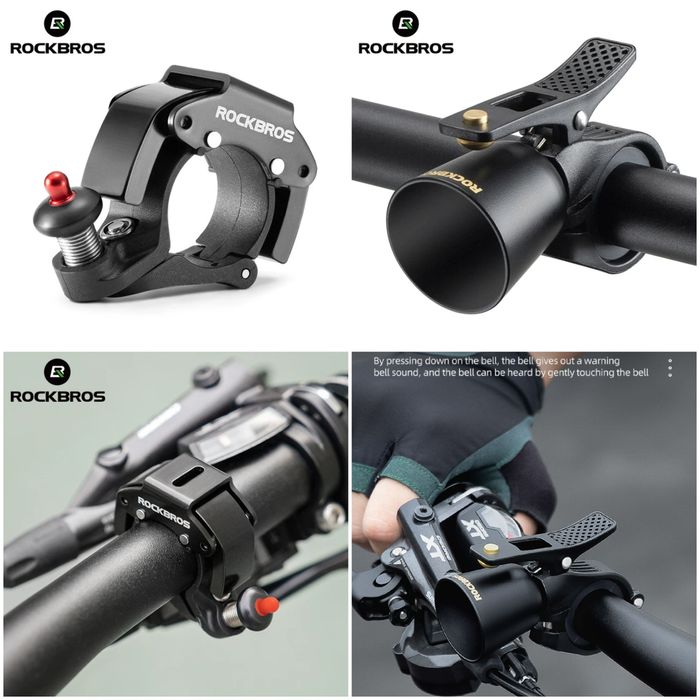 Sonerie aluminiu Rockbros claxon puternică clara bicicleta trotineta