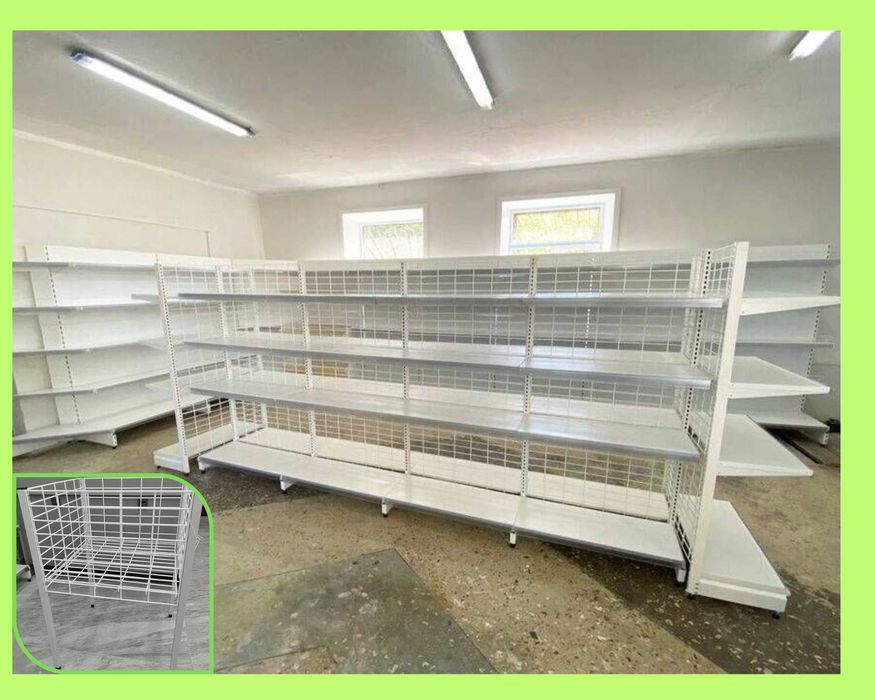 Стеллаж металлический сборный, полка стеллаж, полка металлическая alts