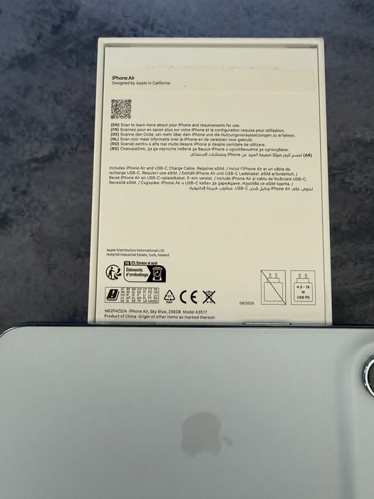 Iphone Air 256Gb Нов Гаранция Застраховка SkyBlue