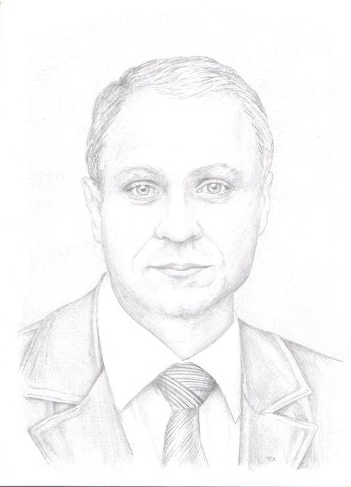 Портрет с фото, графика