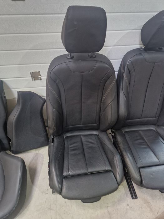 Interior scaune piele neagra sport incalzire bmw seria 4 f36 grancoupe
