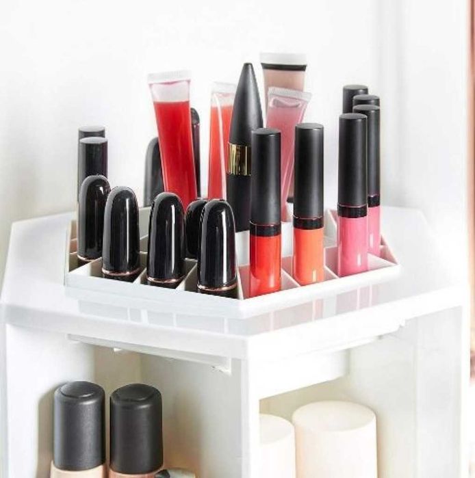 Козметичен органайзер, въртящ се на 360 градуса, капацитет до 70 прод.