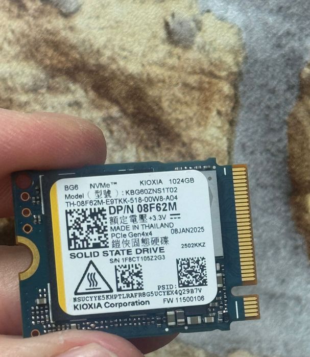 SSD Nvme PCIe Gen 4x4 1024GB ( NOU )