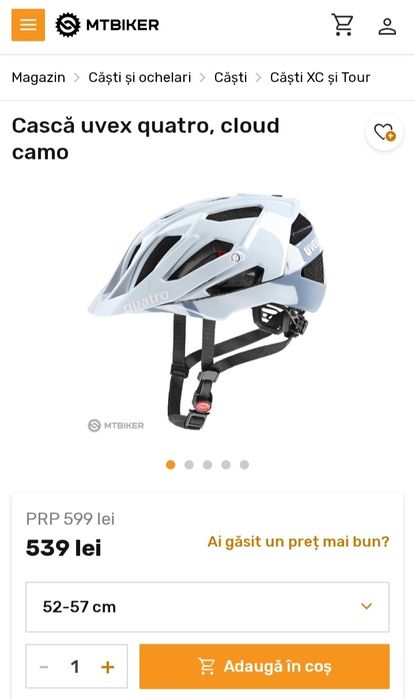 Cască bicicletă Uvex quatro