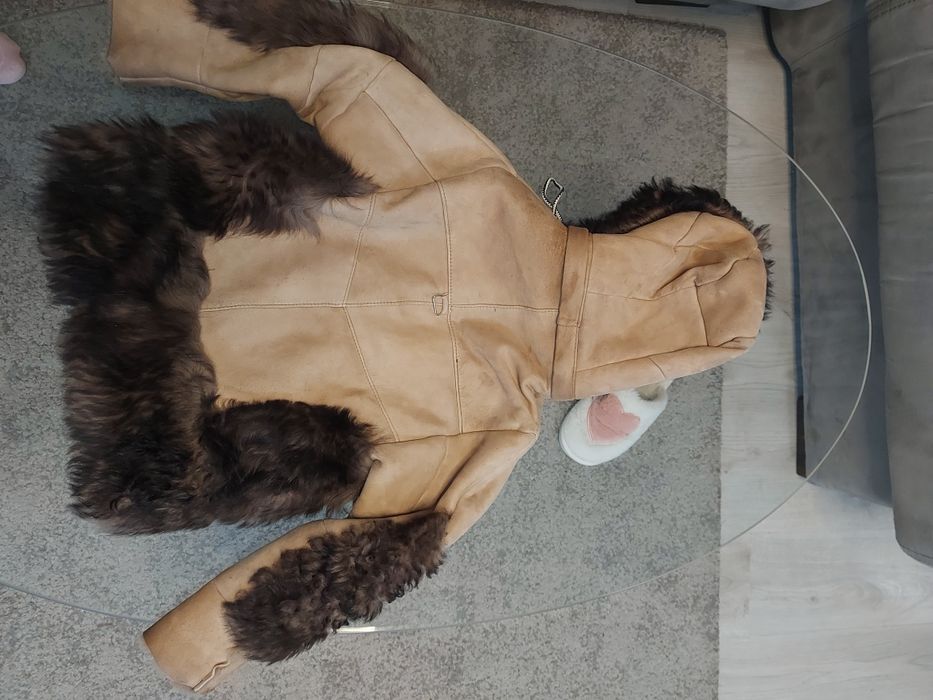 Детско кожено палто