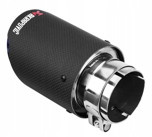 Ornament toba evacuare Akrapovic, fibra de carbon 63mm BMW m340i 340i 540i 440i 335i f30