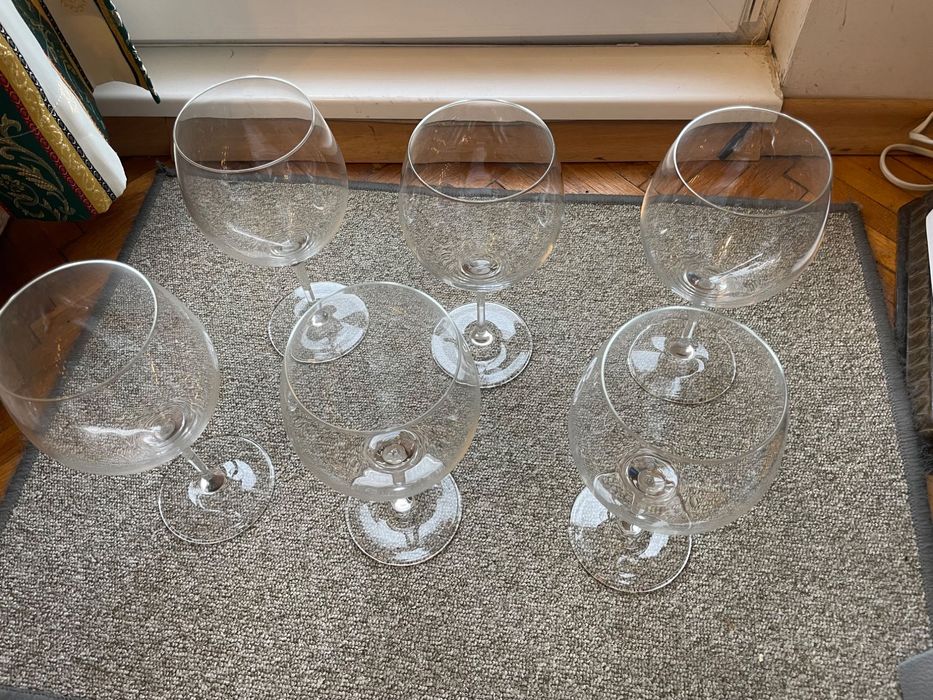 Villeroy & Boch , 6 броя чаши за червено вино, неупотребявани