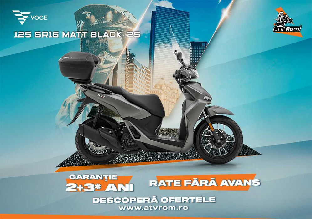 Scuter VOGE 125 SR16 Matt Black '25