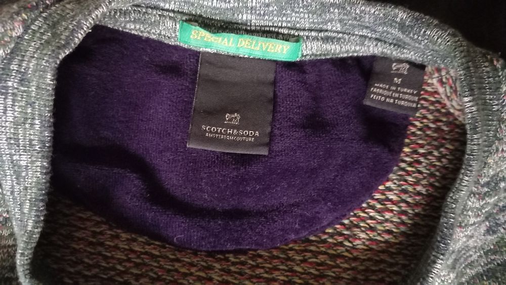 Scotch&Soda, H&M M мъжка блуза пуловер с кашмир