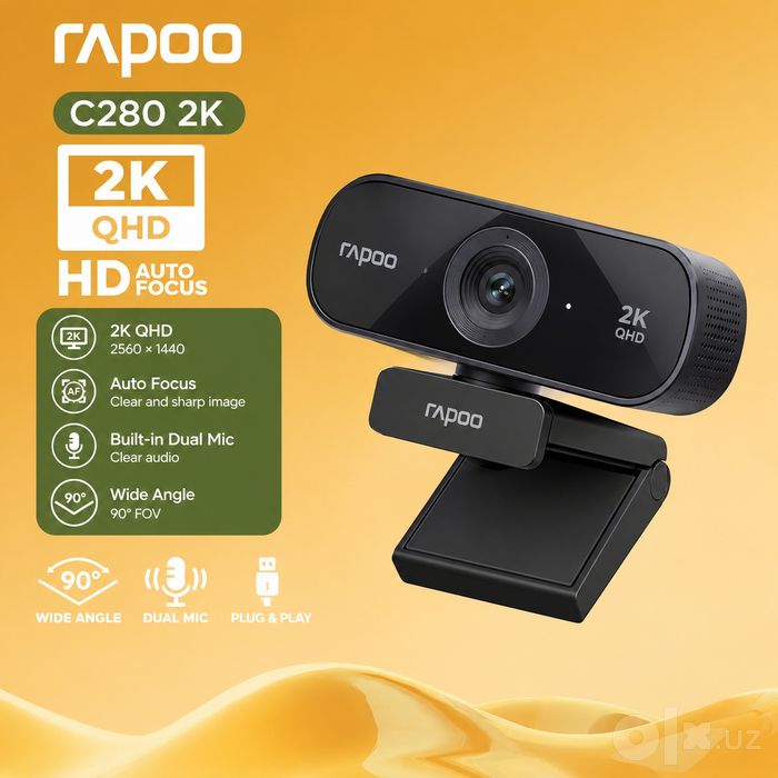 # Web Camera Rapoo C280 C260 C500AF Веб Камера 2K FullHD 1440p 30fps