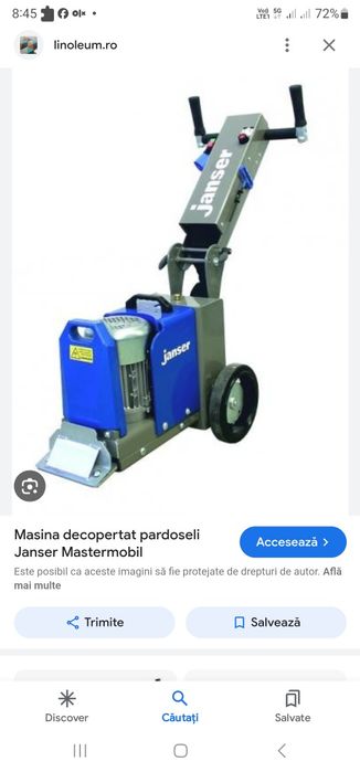 Masina decopertat , scos pardoseli gresie,parchet,linoleum,mocheta