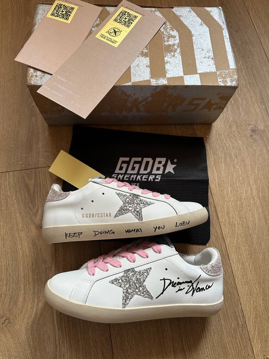 Adidasi Golden Goose Superstar Roz Femei