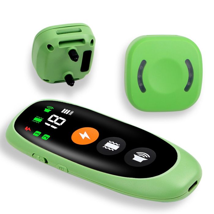 Zgarda electrica pentru dresaj câini, șoc și vibrații,800 m reali