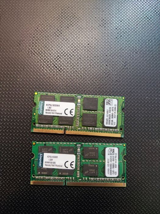 2*sodimm 8gb ddr3 pc3L-12800, 16GB