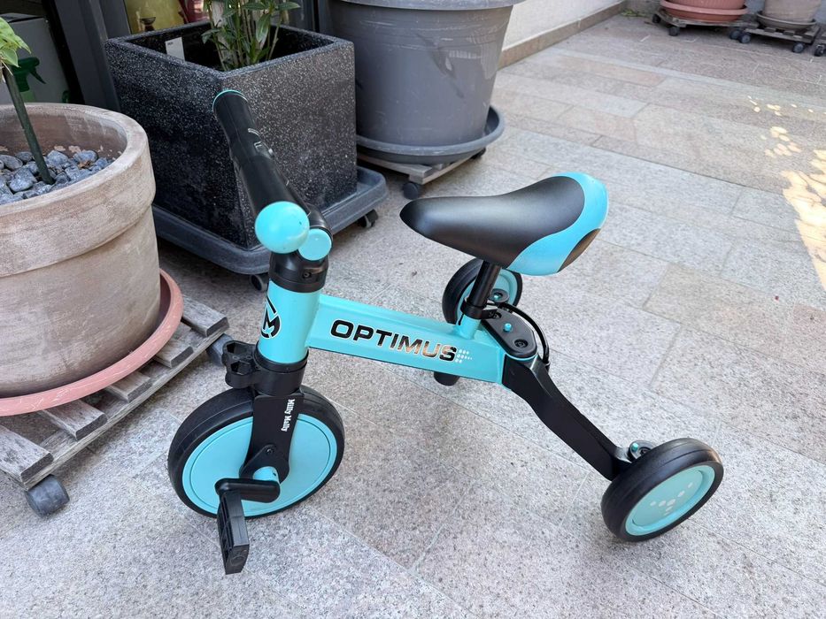 Tricicleta Optimus Blue 3 in 1 Milly Mally