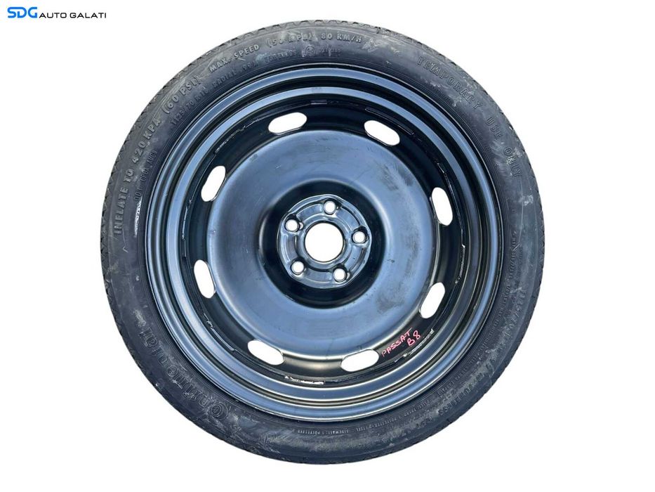 Roata Janta Rezerva Slim T 125 70 18 R18 Skoda Octavia 3 2013 - 2021 Cod 1K0601027AP [B4210]