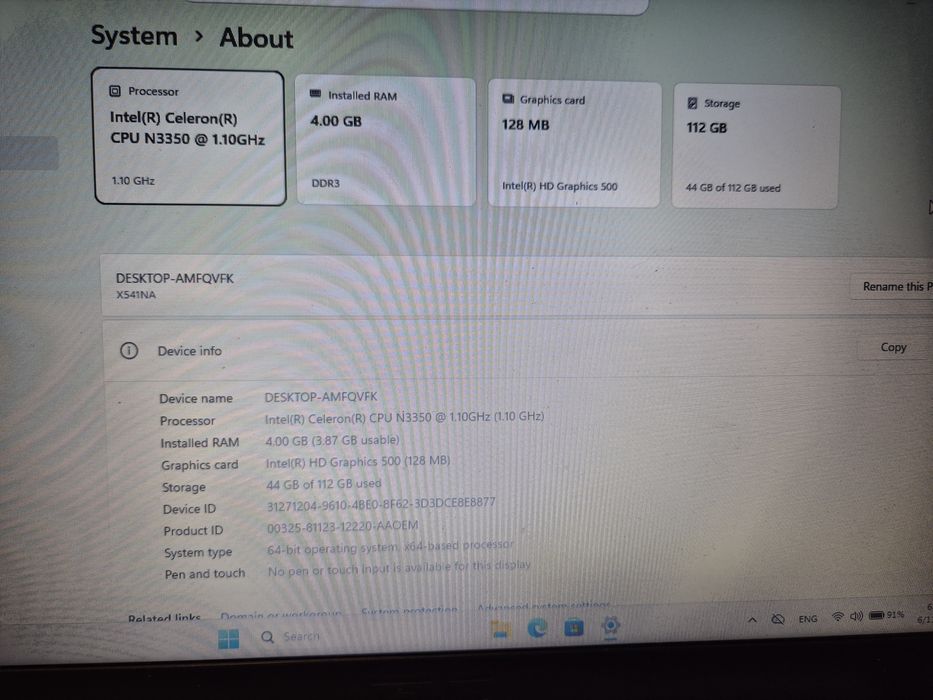 Laptop Asus VivoBook Max A541NA