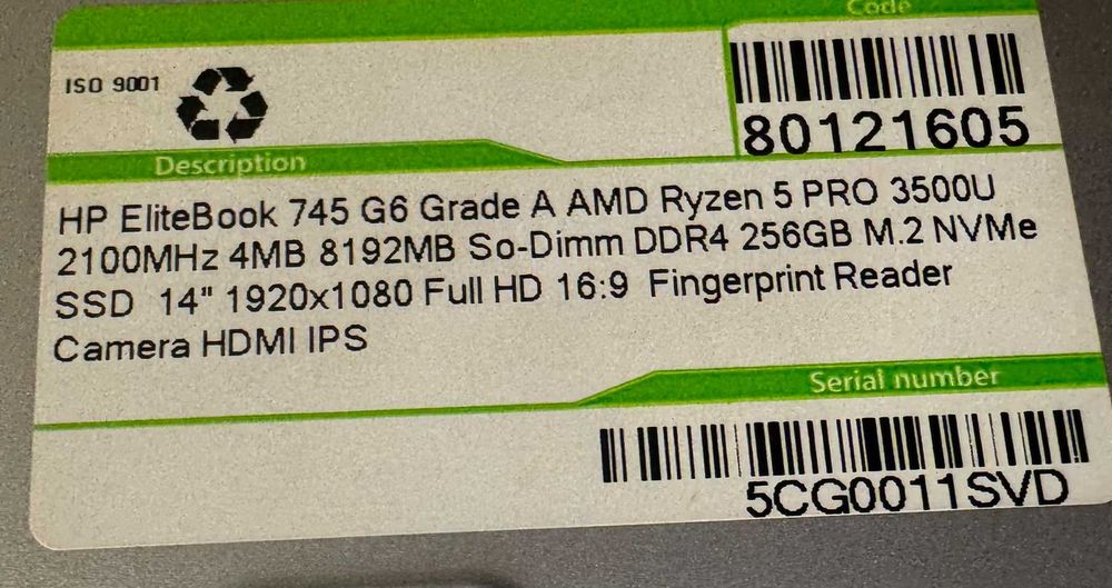 Лаптоп HP EliteBook 745G6