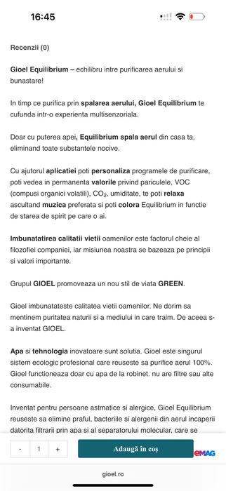 Vand purificator aer profesional ( cel mai bun din ce exista pe piata)