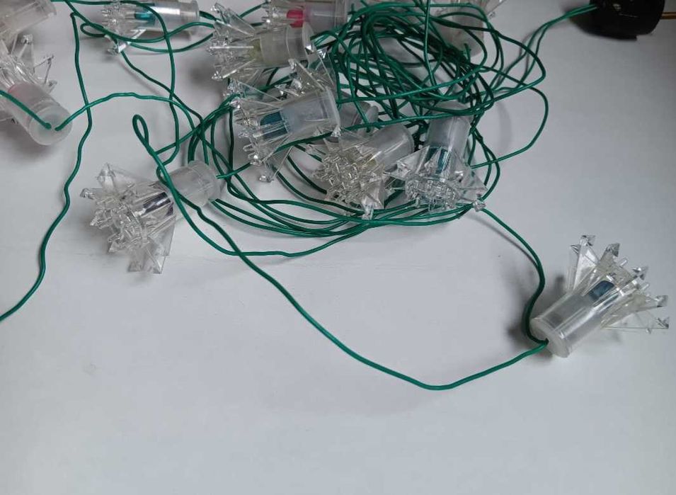 Instalatie veche pom de Crăciun, de iarna, perioada comunista RSR