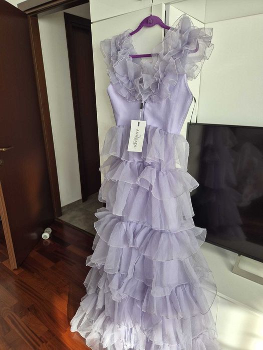 Rochie de seara NOUA Ana Radu mov cu eticheta marime M-L mic