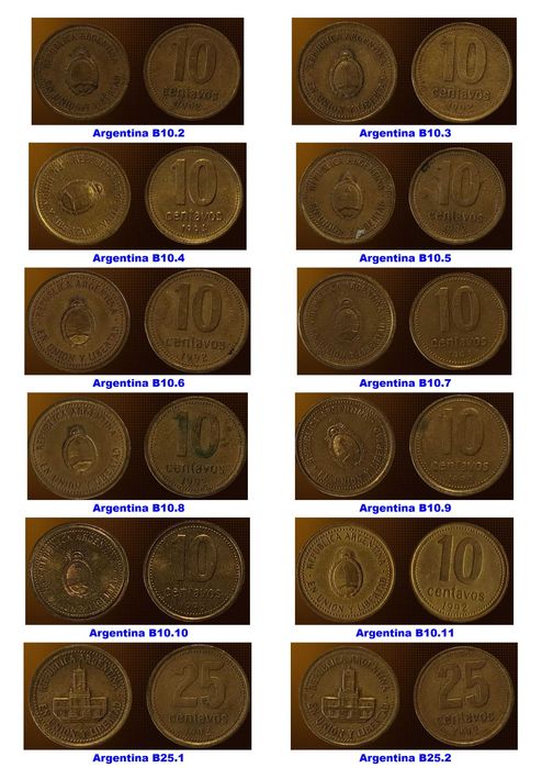 127 монети (вкл. 6 сребърни) 1839 г - 2022 г от 27 държави