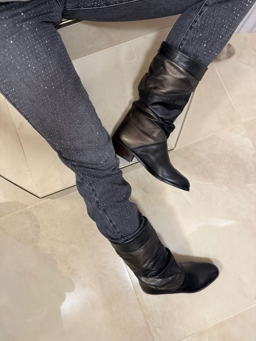 Дамски ботуши естествена кожа 39 номер 2 модела