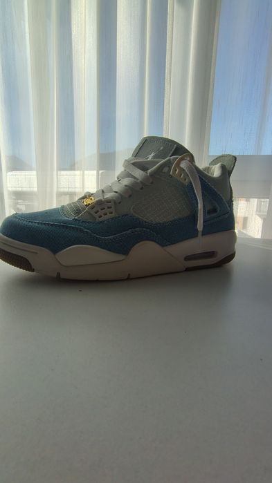 Jordan 4 denim worm blue
