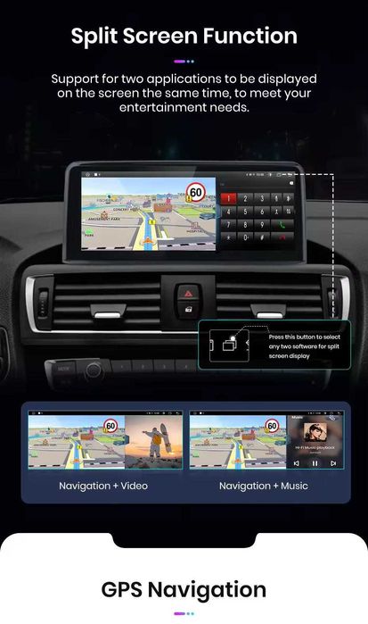 Navigatie Android BMW Seria 1 F20 2012-2017 Carplay Android Auto