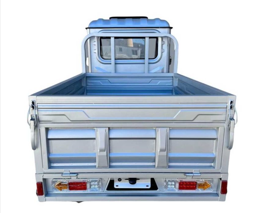 Tricicleta Electrica Triciclu cu Cabina incalzita, Volan, Fara Permis CIV RAR inclus, Cargo TUK TUK Bena Basculabila Baterie 58Ah